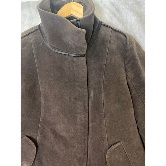 Costume National Italy Brown Cotton Quilted size 44EU Coat Winter Gilmore Girls - Picture 4 of 15